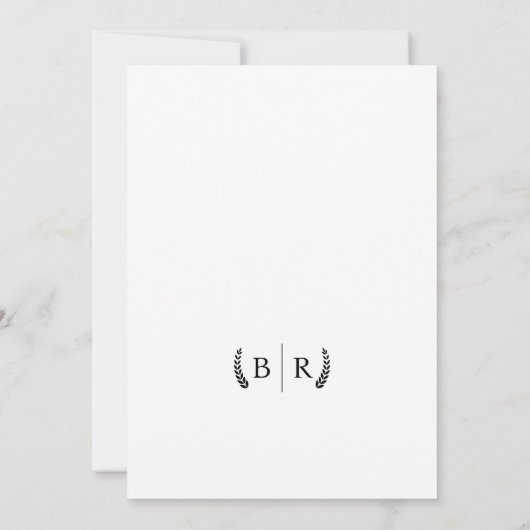 Romantische esthetische huwelijksfilm poster foto kaart (Achterkant)