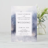 Romantische Etherische Bos Rustieke Waterverf Brui Kaart (Staand voorkant)