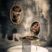 Romantische etherische zalm roze Moody bloemen Tissuepapier