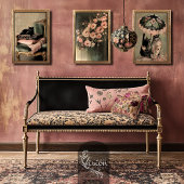 Romantische etherische zalm roze Moody bloemen Tissuepapier