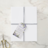Romantische Eucalyptus & Lavendel Bruiloft Cadeaulabel (Met Touw)