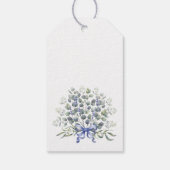 Romantische Eucalyptus & Lavendel Bruiloft Cadeaulabel (Achterkant)