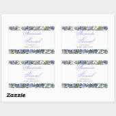 Romantische Eucalyptus & Lavendel Bruiloft Rechthoekige Sticker (Vel)
