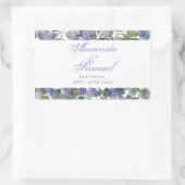Romantische Eucalyptus & Lavendel Bruiloft Rechthoekige Sticker (Tas)