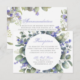 Romantische Eucalyptus & Lavendel Ontvangst/Verbli Kaart