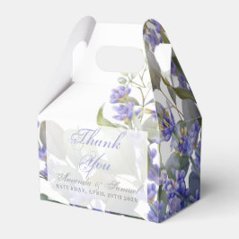 Romantische Eucalyptus & Lavendel Trouw Favor Doos Bedankdoosjes