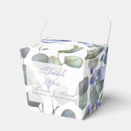 Romantische Eucalyptus & Lavendel Trouw Favor Doos Bedankdoosjes