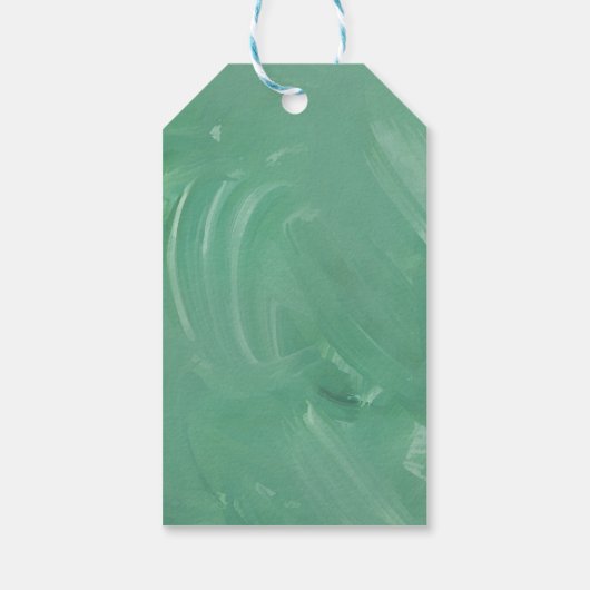 Romantische eucalyptus thema tuin cadeaulabel (Achterkant)