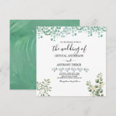 Romantische eucalyptus thema tuin kaart (Voorkant / Achterkant)