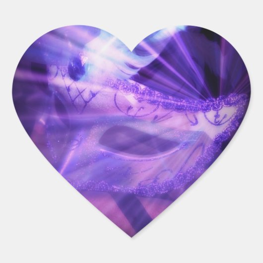 Romantische Fantasy Masker Sticker (Voorkant)