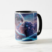 Romantische Fantasy Paar Mok (Voorkant rechts)