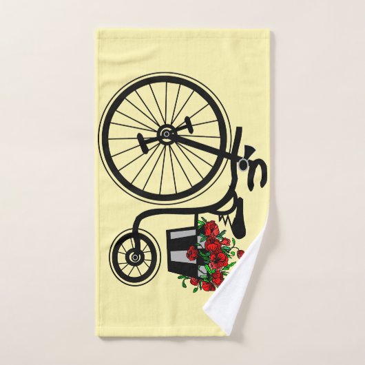 Romantische fiets badhanddoek set bad handdoek (Handdoek)