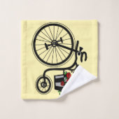 Romantische fiets badhanddoek set bad handdoek (Wasdoekje)