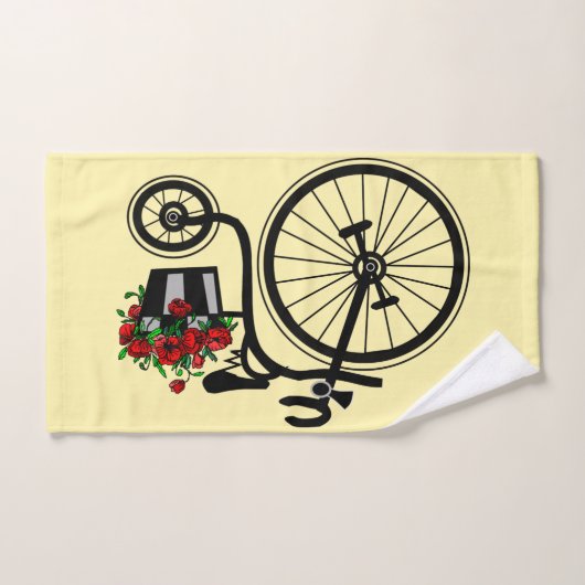 Romantische fiets badhanddoek set bad handdoek (Handdoek)