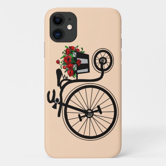 Romantische fiets iPhone Case (Achterkant)