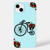Romantische fiets met bloemen iPhone Case Gift (Achterkant)