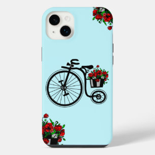 Romantische fiets met bloemen iPhone Case Gift