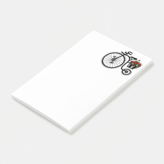 Romantische fiets Post-it® notes (Schuin)
