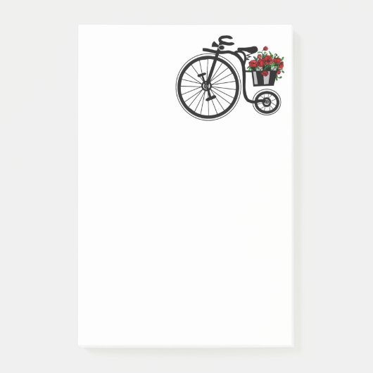 Romantische fiets Post-it® notes (Voorkant)