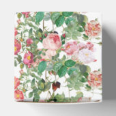 Romantische  fietsenbloemen en vogelweddenschappen bedankdoosjes (Bovenkant)