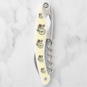 Romantische fietsenkelner Kurkentrekker (Achterkant)