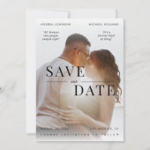 Romantische Film Poster 2 Quotes Foto Bruiloft Save The Date (Voorkant)