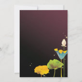 Romantische Firefly Night Frog Wedding Kaart (Achterkant)