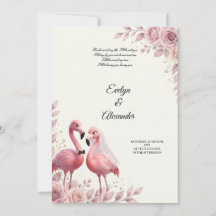 Romantische Flamingo Bruiloft