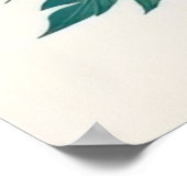 Romantische flamingo liefde hart illustratie poster (Hoek)