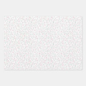 Romantische flora en pastel roze inpakpapier vel (Voorkant)