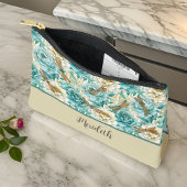 Romantische Floral Aqua Rozen Dragonflies Monogram Etui