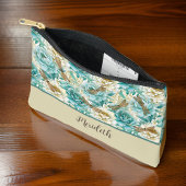 Romantische Floral Aqua Rozen Dragonflies Monogram Etui