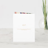 Romantische Floral Bouquet Emerald Green Gold Wedd (Achterkant)