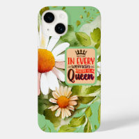 Romantische Floral Daisy in elke vrouw citaat
