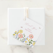 Romantische Floral Elegance Baby shower Gift Label (In situ)