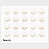 Romantische Floral Elegance Baby shower Gift Label (Vel)