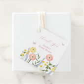 Romantische Floral Elegance Vrijgezellenfeest Gift Bedankjes Labels (In situ)