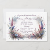 Romantische Floral Forest Path bruiloft uitnodigin Kaart (Achterkant)