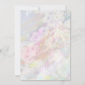 *~* Romantische Floral Lace Vintage bruiloft Kaart (Achterkant)