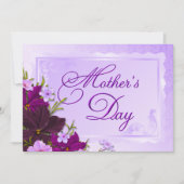 Romantische Floral Moederdag Brunch Kaart (Voorkant)