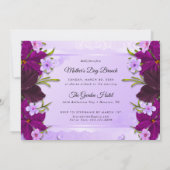 Romantische Floral Moederdag Brunch Kaart (Achterkant)