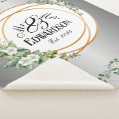 Romantische Floral Sherpa Deken Gouden Ringen (3/4)