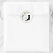 Romantische Floral Wedding Seal Sticker (Tas)
