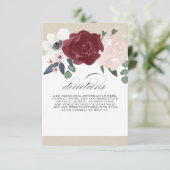 Romantische Florals Routebeschrijving Informatiekaartje (Staand voorkant)