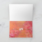 ROMANTISCHE FLOWER WEDDING INVITATION PINK LOVE DO (Binnen)