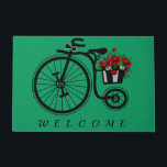 Romantische  Flowers Bike - Welkom Deurmat<br><div class="desc">Romantic  Flowers Bike</div>