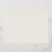 Romantische Folie Ivoor repetitie Diner invoegen K Folie Uitnodiging Briefkaart (Achterkant)