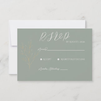 Romantische Forest RSVP-kaart RSVP Kaartje