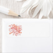 Romantische  Forever Return-adreslabels Etiket (Insitu)