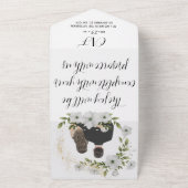 Romantische foto bruiloft alles in één uitnodiging (Buitenkant)